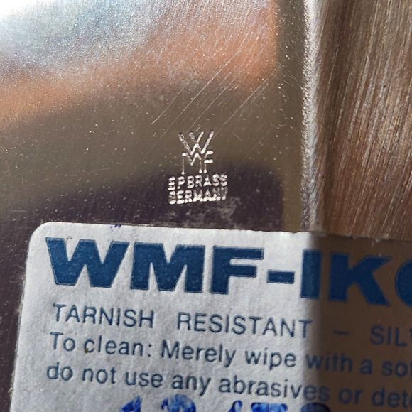 Ikora Leaf Dish Silver Plate Marked & Tag Germany 9.5 X 8 in. - Picture 2 of 9